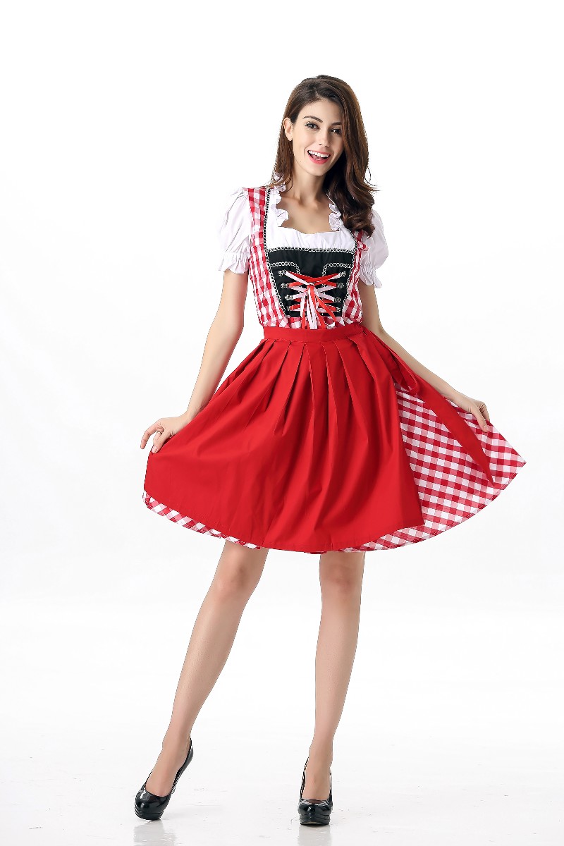 F1652 Red Beer Beauty Oktoberfest Womens Costume